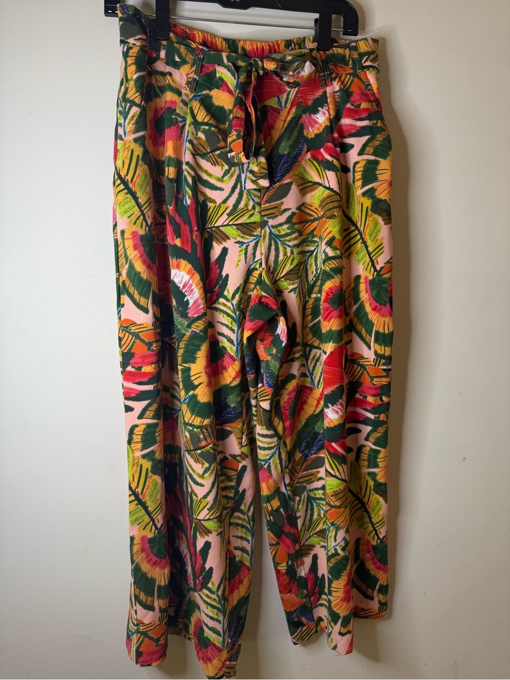 Eliane Rose Tropical Printed Pants in Pink, Green & Yellow